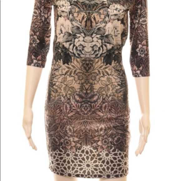 TOPSHOP bird and floral print dress - Picture 4 of 5